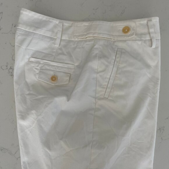 Faconnable 4 Pocket Lined Cotton Bermuda Shorts Designed in France White Sz 10 - Picture 2 of 13